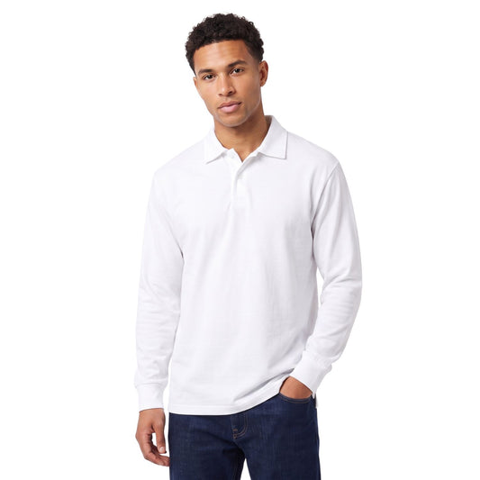 Men's Long Sleeve Polo Shirt – Classic Collar Casual Cotton Top