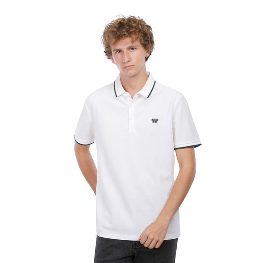 Men’s Polo T-Shirt with Contrast Trim – Classic Casual Half Sleeve