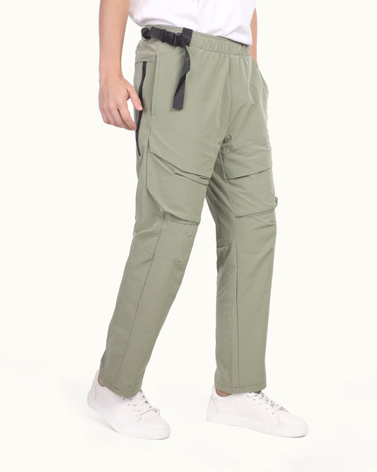 Men’s Cargo Pants – Utility Style with Elastic Waist & Adjustable Belt