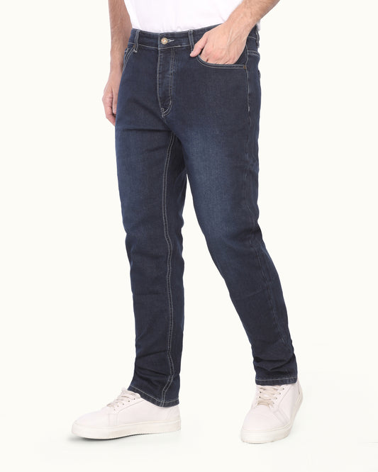 Men’s Denim Jeans – Slim Straight Fit Casual Stretch Pants