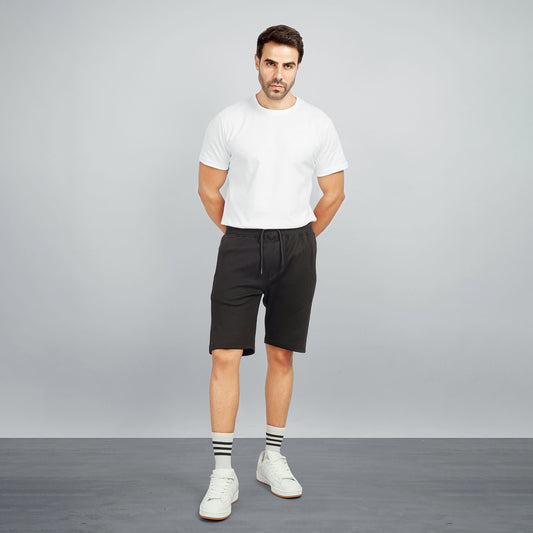 Men's Casual Mesh Sweat Shorts – Athletic Gym Shorts with Drawstring & Pockets