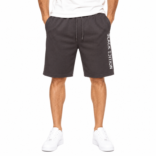 Men's Casual Mesh Sweat Shorts – Athletic Gym Shorts with Drawstring & Pockets