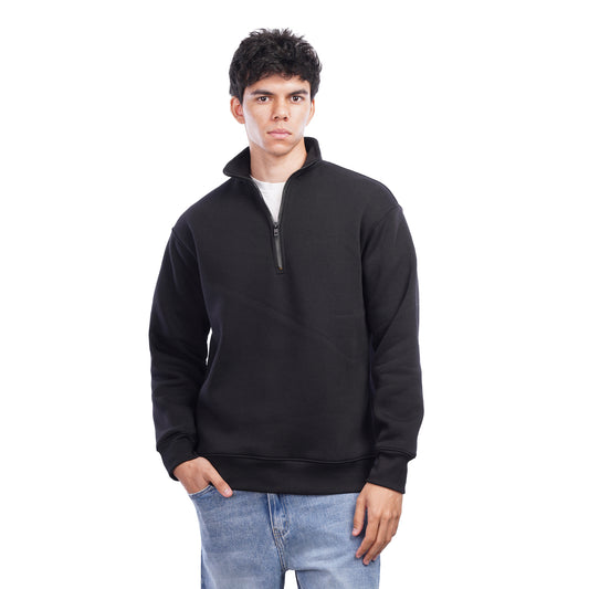 Men’s Half Zip Sweatshirt Casual Mock Neck