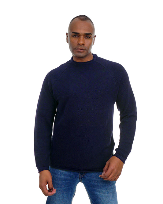 Men’s Classic Knit Pullover – Crew Neck Soft Touch Slim Fit