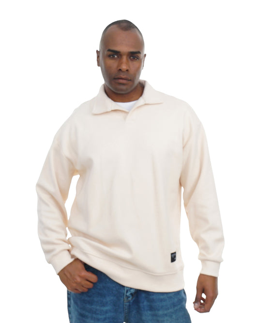 Men’s Pullover with Polo Collar – Soft Casual Knit Top