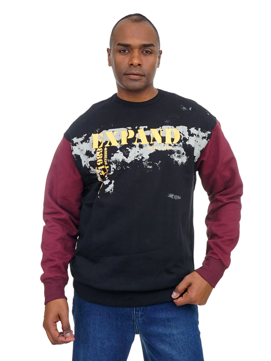 Men’s Printed Sweatshirt Long Sleeve Crew Neck Casual Streetwear Style