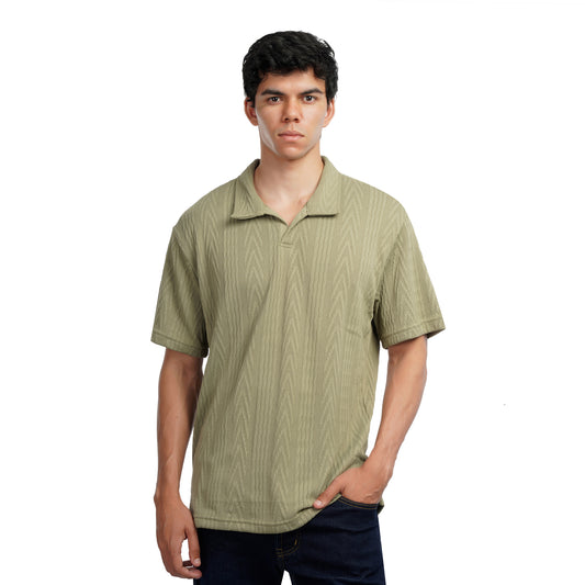 men-s-textured-knit-polo-shirt-relaxed-fit-casual-polo