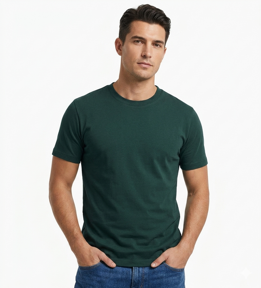 Men’s Classic Round Neck T-Shirt Short Sleeve Soft Cotton