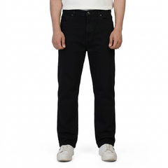 Men’s Straight Fit Jeans – Washed Casual Denim Pants