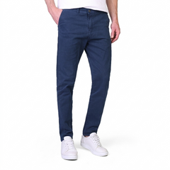 Slim Fit Chino Pants in Deep Dark Blue