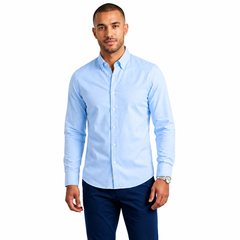Men's Slim Fit Striped Formal Casual Shirt – Long Sleeves