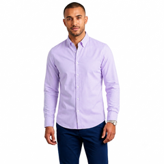 Men's Slim Fit Striped Formal Casual Shirt – Long Sleeves