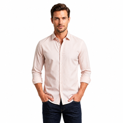 Men's Slim Fit Striped Formal Casual Shirt – Long Sleeves