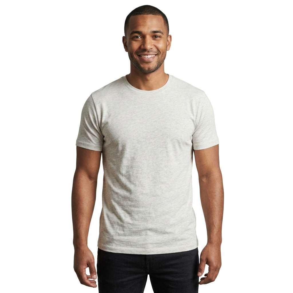 Men’s Classic Round Neck T-Shirt Short Sleeve Soft Cotton