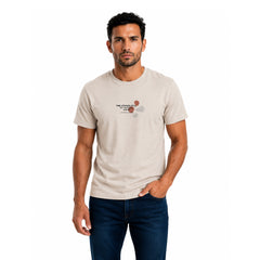 Men's Cotton Graphic Crewneck T-Shirt – "Time Stands Still" Print