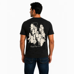 Men's Cotton Graphic Crewneck T-Shirt – "City of Imagination" Print