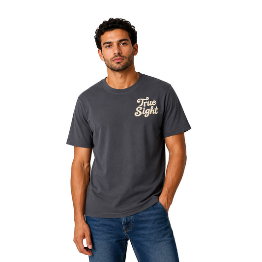 Men's Graphic Cotton T-Shirt – "True Sight" Print | Regular Fit
