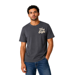 Men's Graphic Cotton T-Shirt – "True Sight" Print | Regular Fit