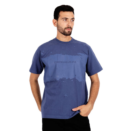Men’s Short Sleeve T-Shirt – Abstract Paint Effect Graphic Casual Tee