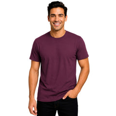 Men’s Short Sleeve T-Shirt – Plain Basic Cotton Casual Tee