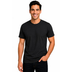 Men’s Short Sleeve T-Shirt – Plain Basic Cotton Casual Tee
