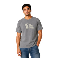Men's Graphic Cotton T-Shirt – Pizzeria Print | Regular Fit