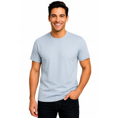 Men’s Short Sleeve T-Shirt – Plain Basic Cotton Casual Tee