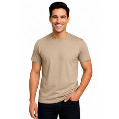 Men’s Short Sleeve T-Shirt – Plain Basic Cotton Casual Tee