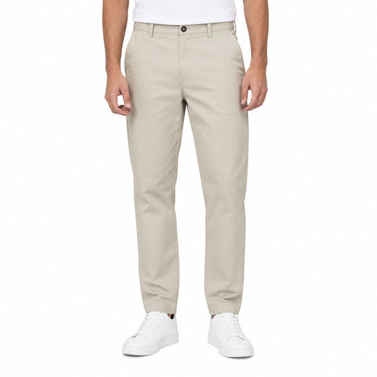 Men's Slim Fit Chino Pants – Stretch Cotton Twill Casual Trousers with Side Pockets