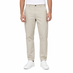 Men's Slim Fit Chino Pants – Stretch Cotton Twill Casual Trousers with Side Pockets
