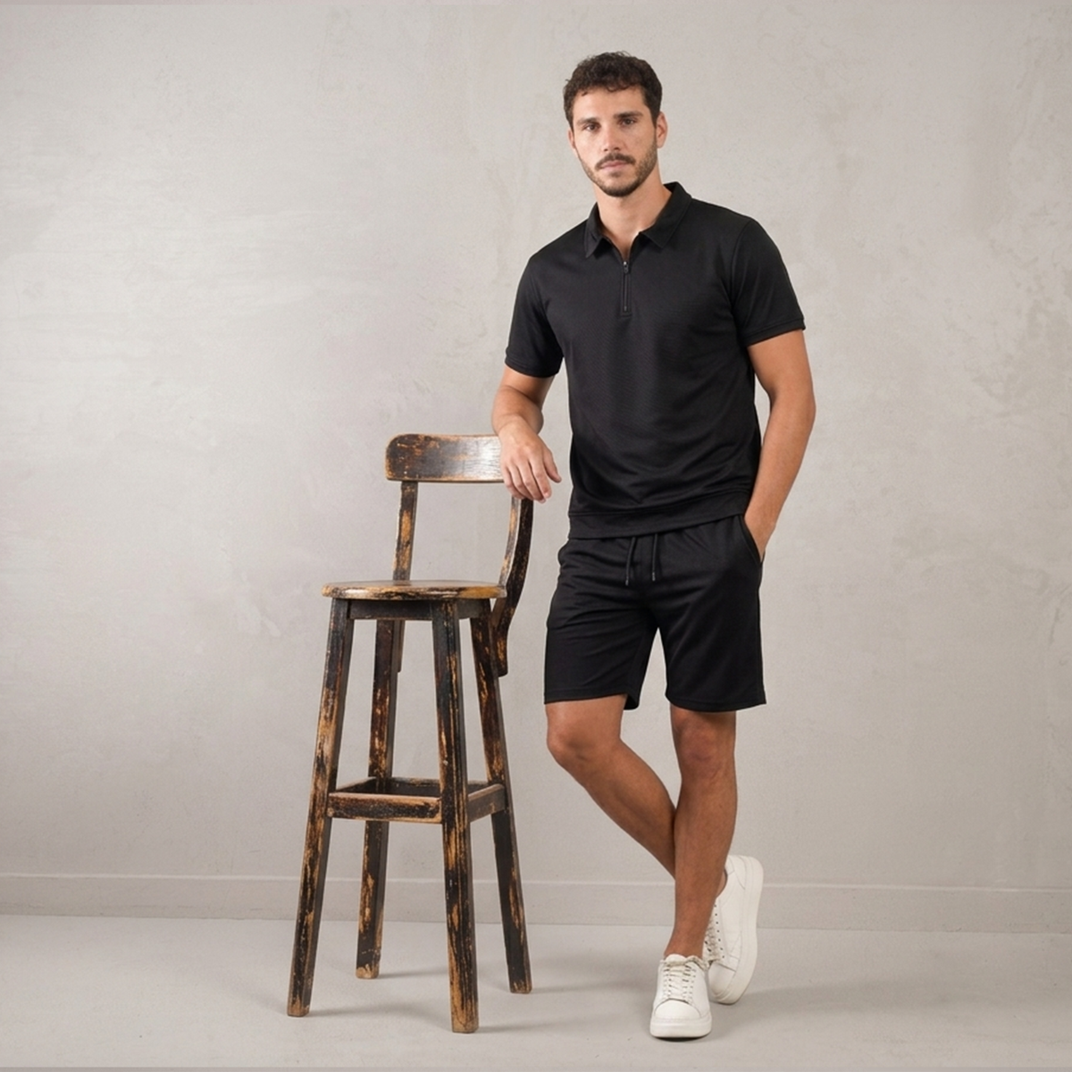 Men’s Polo & Shorts Set – Casual Summer Co-Ord Outfit