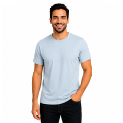 Men’s Short Sleeve T-Shirt – Plain Basic Cotton Casual Tee