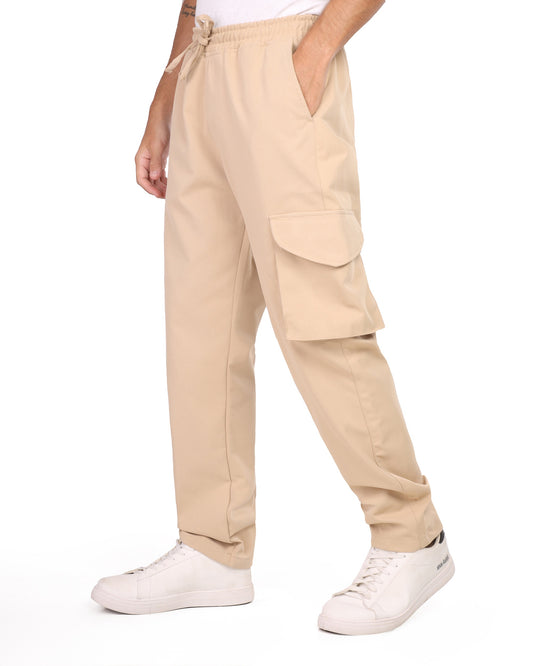 Men’s Casual Jogger Pants – Drawstring Waist Cargo Style Trousers