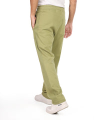 Men’s Cotton Jogger Pants with Drawstring & Front Patch Pockets