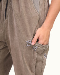 Men’s Jogger Pants – Washed Cotton with Elastic Waist & Relaxed Fit