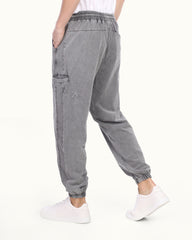 Men’s Jogger Pants – Washed Cotton with Elastic Waist & Relaxed Fit