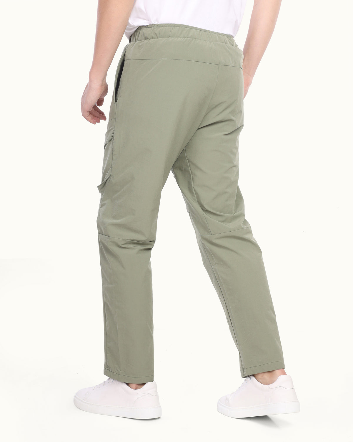 Men’s Cargo Pants – Utility Style with Elastic Waist & Adjustable Belt