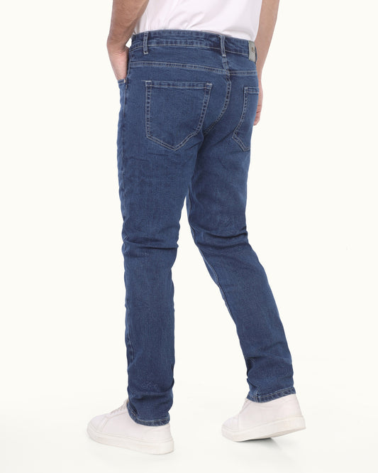 Men S Slim Fit Jeans Stretch Denim Classic Casual Style