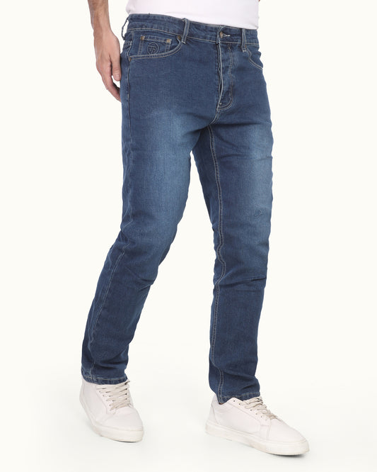 Men’s Denim Jeans – Slim Straight Fit Casual Stretch Pants
