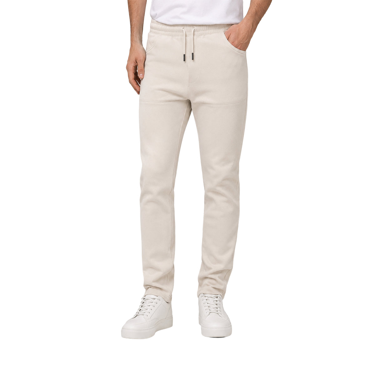 Men's Cotton Jogger Sweatpants – Regular Fit with Drawstring Waist