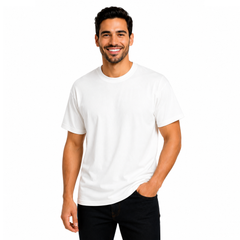 Men’s Short Sleeve T-Shirt – Plain Basic Cotton Casual Tee