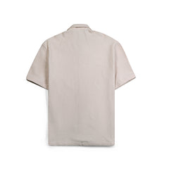 Men’s Textured Short Sleeve Button-Up Shirt – Casual Summer Over shirt