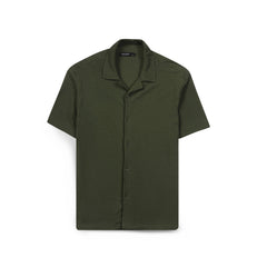 Men’s Textured Short Sleeve Button-Up Shirt – Casual Summer Over shirt