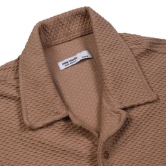 Men’s Textured Short Sleeve Button-Up Shirt – Casual Summer Over shirt