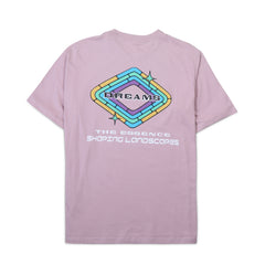 Men's Minimal Text Print Short Sleeve Cotton T-Shirt