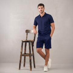 Men’s Polo & Shorts Set – Casual Summer Co-Ord Outfit
