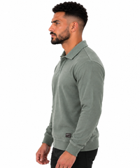 Men's Classic Knitted Polo Sweater – Long Sleeve Pullover Jumper
