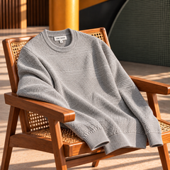 Men’s Knit Sweater Casual Crewneck Pullover for Everyday Wear
