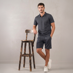 Men’s Polo & Shorts Set – Casual Summer Co-Ord Outfit