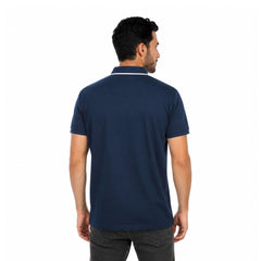 Men’s Polo T-Shirt with Contrast Collar – Casual Half Sleeve Polo